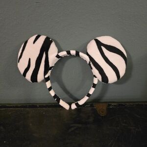 Disney Black and White Zebra Print Ears Headband